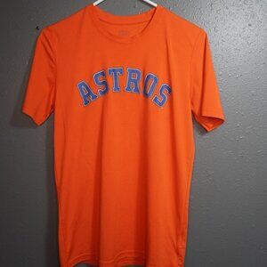 MLB Houston Astros Kids Orange Springer #4 Dri Fit Short Sleeve Shirt Size Large